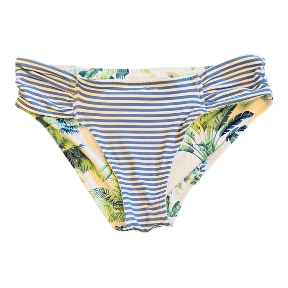 Tommy Bahama Art of Palms Reversible Shirred Hipster Bikini Bottom NWT - Picture 6 of 8